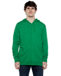 beimar azj702 unisex 4.5 oz. jersey long-sleeve full-zip hooded t-shirt Back Thumbnail