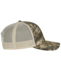 outdoor cap oc771c structured camo trucker with solid mesh back hat Side Thumbnail