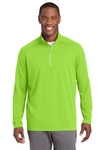sport-tek st860 sport-wick ® textured 1/4-zip pullover Front Thumbnail