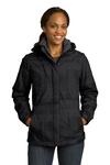 port authority l320 ladies brushstroke print insulated jacket Front Thumbnail