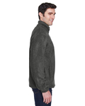 Harriton M990T Men's Tall 8 oz. Full-Zip Fleece Side Thumbnail