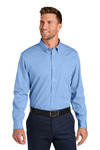 Port Authority W816 Long Sleeve Nailhead Easy Care Shirt Front Thumbnail