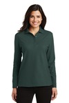 Port Authority L500LS Ladies Silk Touch™ Long Sleeve Polo Front Thumbnail