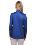 harriton m786w ladies' flash snag protection plus il colorblock quarter-zip Back Thumbnail