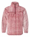 boxercraft q10 unisex sherpa fleece quarter-zip pullover Front Thumbnail