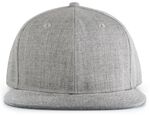 Pacific Headwear P750 Wool Blend Heather Snapback Cap Front Thumbnail