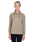 harriton m211lw ladies' advantage snag protection plus long-sleeve tactical polo Front Thumbnail