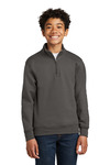 Port & Company PC78YQ Youth Core Fleece 1/4-Zip Pullover Sweatshirt Front Thumbnail