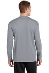 sport-tek st340ls posicharge ® racermesh ® long sleeve tee Back Thumbnail