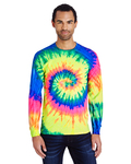 Tie-Dye CD2000 Adult 5.4 oz. 100% Cotton Long-Sleeve T-Shirt Front Thumbnail