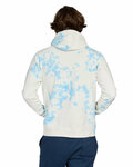 us blanks 4412cl unisex made in usa cloud tie-dye hooded sweatshirt Back Thumbnail