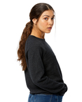 us blanks us238 ladies' raglan pullover long sleeve crewneck sweatshirt Side Thumbnail