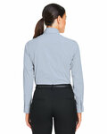 devon & jones dg537w crownlux performance® ladies' microstripe shirt Back Thumbnail