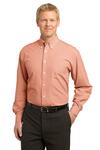 port authority s639 plaid pattern easy care shirt Front Thumbnail