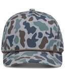 Pacific Headwear P685 DUCK CAMO 5-PANEL TRUCKER CAP Front Thumbnail