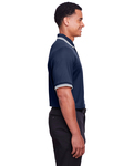 devon & jones dg20c men's crownlux performance™ plaited tipped polo Side Thumbnail