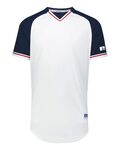 russell athletic r01x3m classic v-neck jersey Front Thumbnail