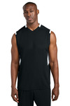 sport-tek st441 club sleeveless v-neck Front Thumbnail