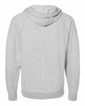 independent trading co. ss1000z icon unisex lightweight loopback terry full-zip hooded sweatshirt Back Thumbnail