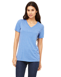 Bella + Canvas 6415 Ladies' Relaxed Triblend V-Neck T-Shirt Front Thumbnail