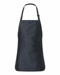 q-tees q4250 full-length apron with pouch pocket Front Thumbnail