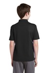 sport-tek yst640 youth posicharge ® racermesh ® polo Back Thumbnail