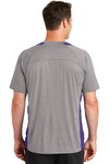 sport-tek st361 heather colorblock contender ™ tee Back Thumbnail