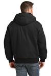 cornerstone csj41 washed duck cloth insulated hooded work jacket Back Thumbnail