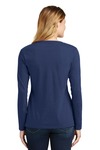 Port & Company LPC450VLS Ladies Long Sleeve Fan Favorite V-Neck Tee Back Thumbnail