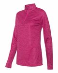 Badger Sport 4173 Tonal Blend Women's 1/4 Zip Side Thumbnail