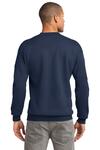 port & company pc90t tall essential fleece crewneck sweatshirt Back Thumbnail