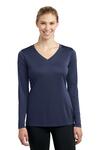 Sport-Tek LST353LS Women's Long Sleeve PosiCharge ® Competitor™ V-Neck Tee Front Thumbnail
