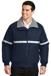 port authority j754r challenger™ jacket with reflective taping Front Thumbnail