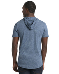 Next Level 2022 Unisex Mock Twist Short Sleeve Hoody T-Shirt Back Thumbnail