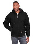 berne hj375t men's tall highland washed cotton duck hooded jacket Back Thumbnail
