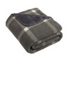 port authority bp48 double-sided sherpa/plush blanket Front Thumbnail