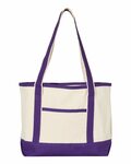 q-tees q125800 20l small deluxe tote Front Thumbnail