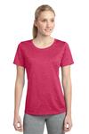 sport-tek lst360 ladies heather contender ™ scoop neck tee Front Thumbnail