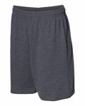 russell athletic 25843m essential jersey cotton 10" shorts with pockets Side Thumbnail