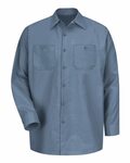 Red Kap SP14LONG Long Size, Long Sleeve Industrial Work Shirt Front Thumbnail