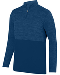 Augusta Sportswear AG2908 Shadow Tonal Heather 1/4 Zip Pullover Front Thumbnail