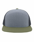 pacific headwear p787 6-panel arch trucker snapback cap Front Thumbnail