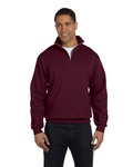 Jerzees 995M NuBlend ® 1/4-Zip Cadet Collar Sweatshirt Front Thumbnail