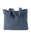 Authentic Pigment 1904 Pigment-Dyed Large Canvas Tote Front Thumbnail