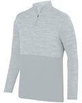 augusta sportswear ag2908 adult shadow tonal heather quarter-zip pullover Front Thumbnail