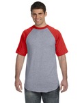 augusta sportswear 423 baseball short sleeve tee 2.0 Front Thumbnail