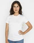 los angeles apparel 21002 usa-made women's fine jersey t-shirt Front Thumbnail