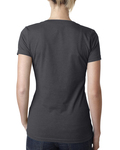 Next Level 6640 Ladies' CVC Deep V-Neck T-Shirt Back Thumbnail