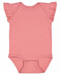 rabbit skins 4439 infant flutter sleeve bodysuit Front Thumbnail