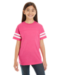 LAT 6137 Youth Football Fine Jersey T-Shirt Side Thumbnail